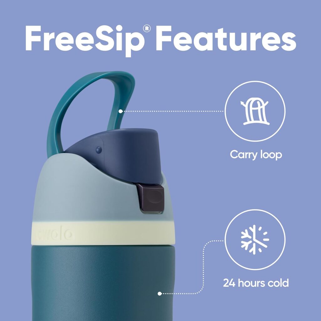 Insulated Stainless Steel Water Bottle with Straw
