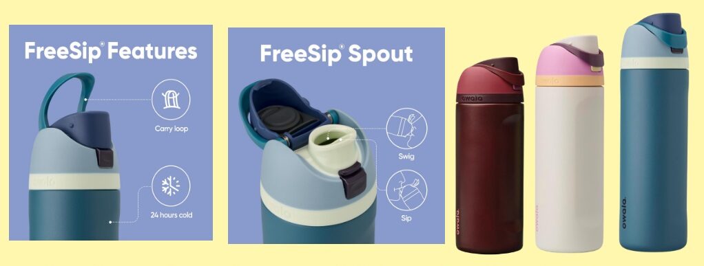 Insulated Stainless Steel Water Bottle with Straw