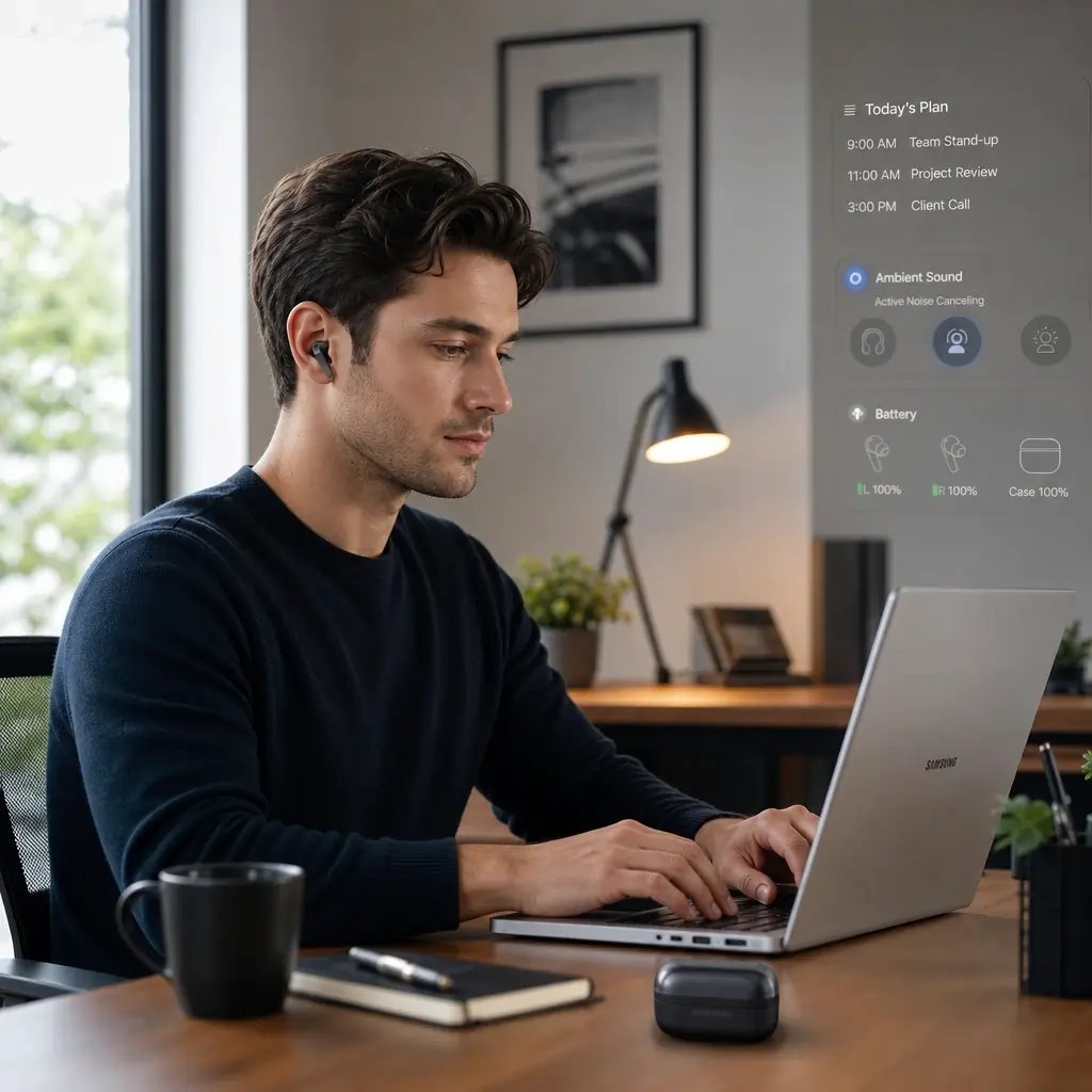Samsung Galaxy Buds 4 Pro live translation feature demonstration