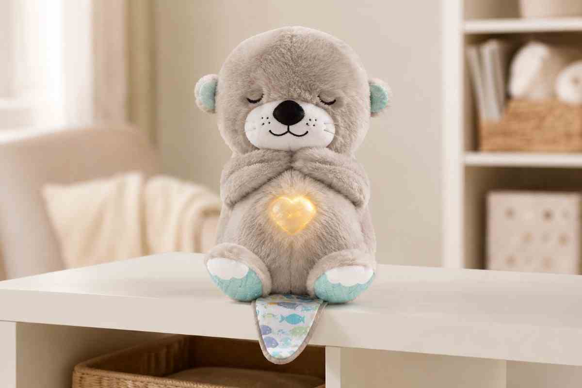 Fisher-Price Soothe 'n Snuggle Otter plush baby sound machine with soft light