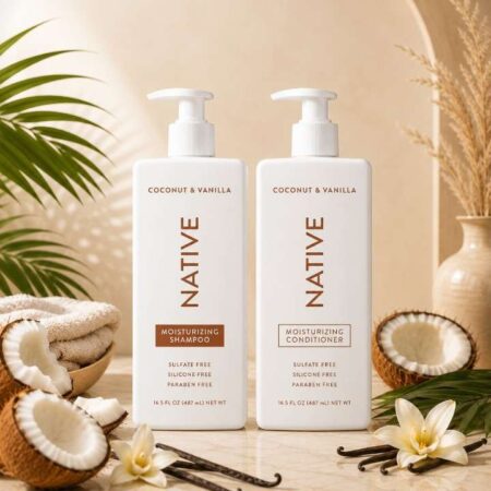 Native Coconut and Vanilla shampoo and conditioner 2-pack
