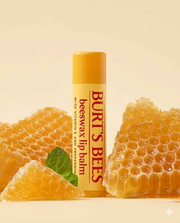 Burt's Bees lip balm with beeswax and peppermint