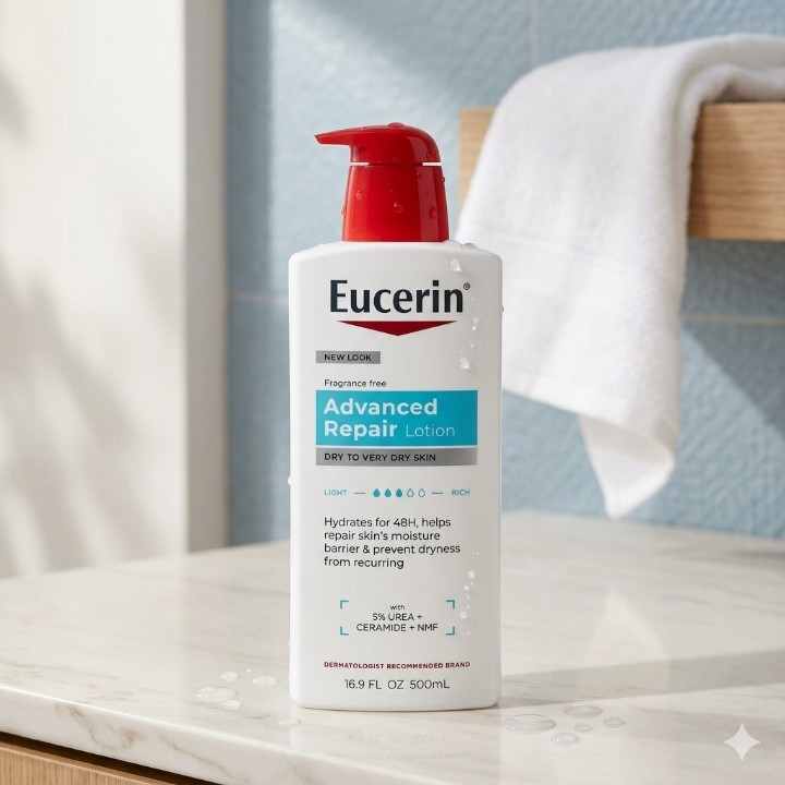Eucerin Advanced Repair Lotion 16.9 fl oz for dry skin