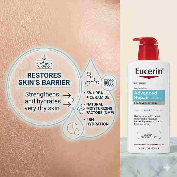 Eucerin Advanced Repair Lotion for dry skin moisture care