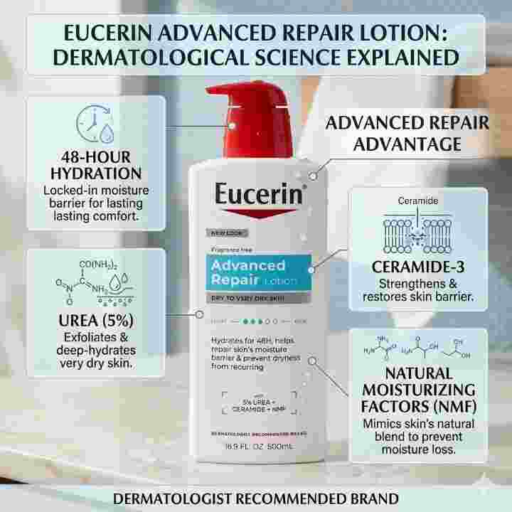 Eucerin lotion with Urea Ceramide-3 and Natural Moisturizing Factors