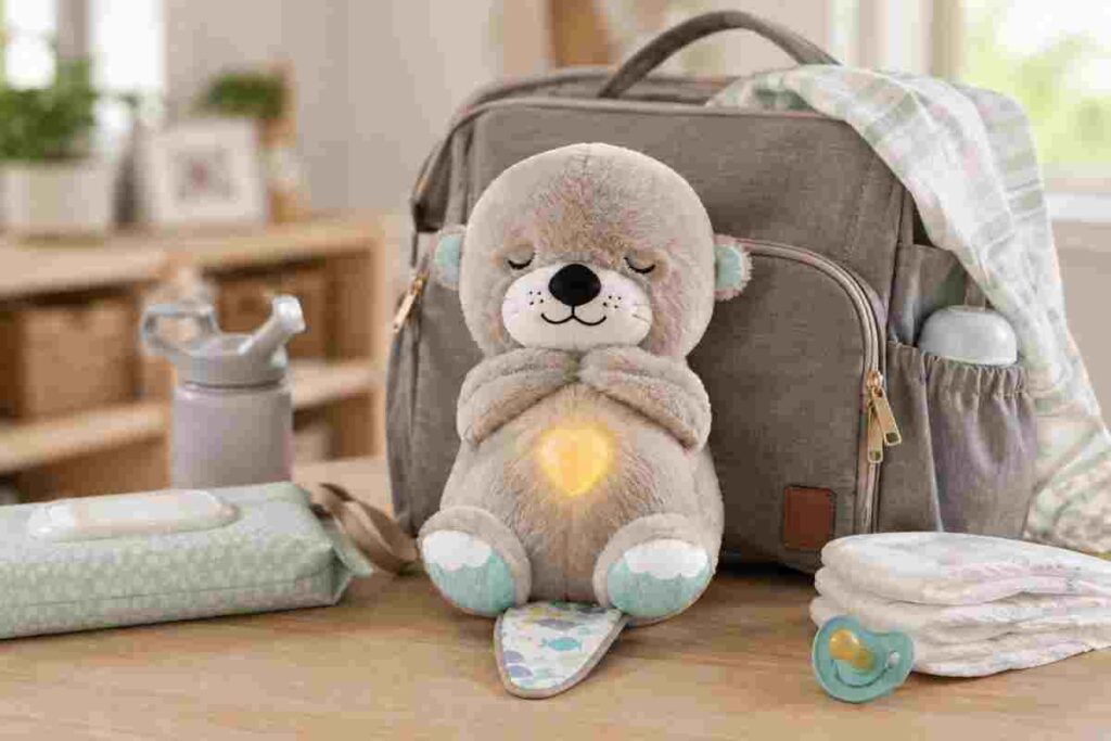 Fisher-Price Soothe 'n Snuggle Otter portable plush baby toy