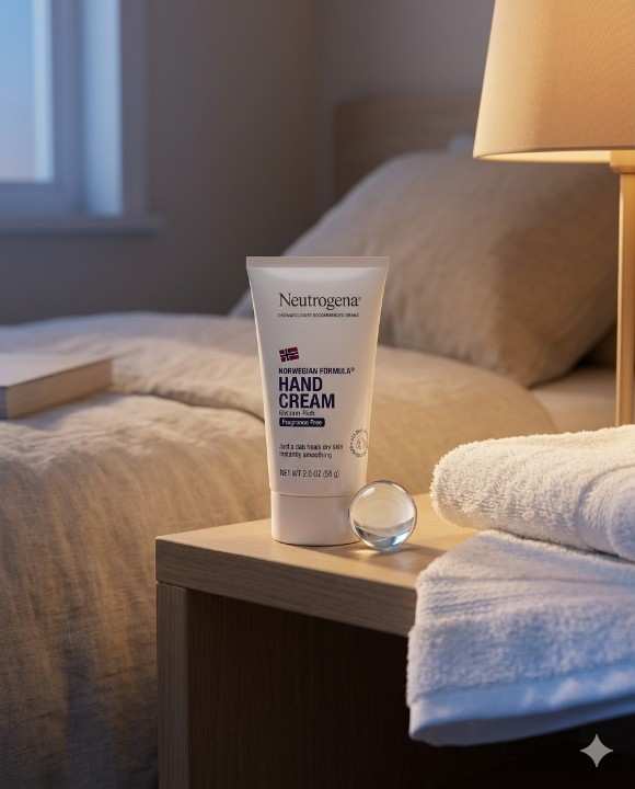 Neutrogena fragrance free hand cream for nighttime hand care
